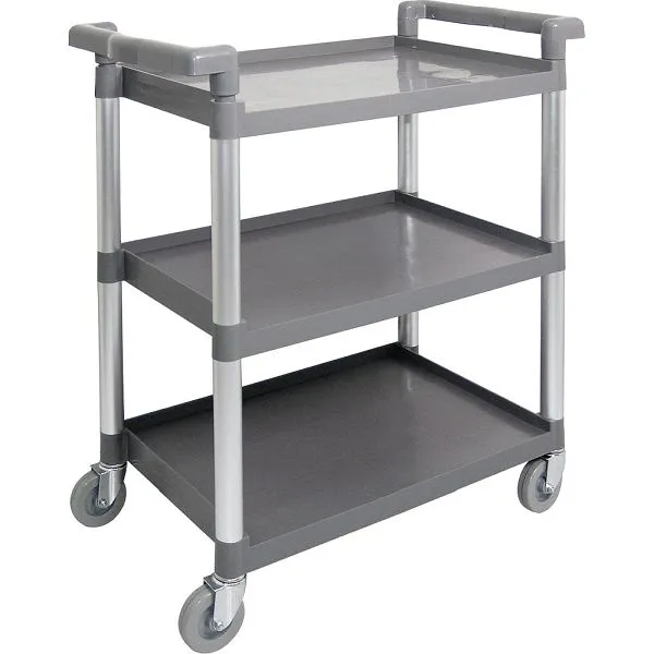 Carrello da portata Stalgast plastica con tre ripiani 860 x 425 x 910 mm (LxPxA) LT0712003 con Ruote Pivottanti