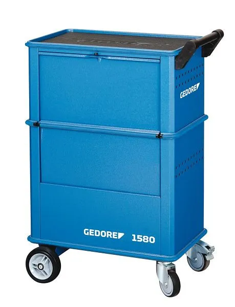 Carrello portautensili GEDORE con 4 cassetti 400 x 625 x 930 mm 6627550 con Freni di Sicurezza