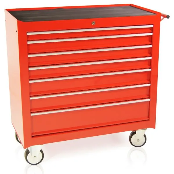 Carrello portautensili Metra largo 7 cassetti S47 rosso 10246 - Conforme alle Normative