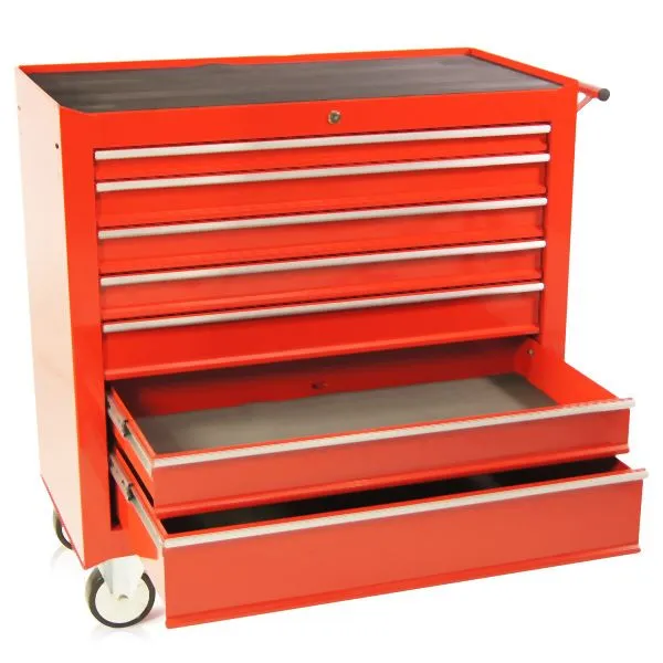 Carrello portautensili Metra largo 7 cassetti S47 rosso 10246 - Conforme alle Normative