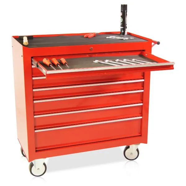 Carrello portautensili Metra largo 7 cassetti S47 rosso 10246 - Conforme alle Normative