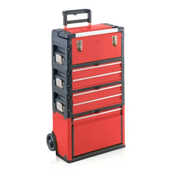 Carrello portautensili Metra 4 scomparti 1k.2.2.1 Comfort rosso 10730 per Movimentazione Merci