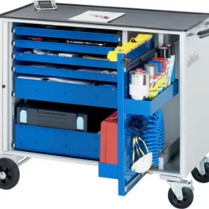 Carrello portautensili RAU collezione adlatus modello 10220 L1025 x P520 x A890 mm incluso supporto metallo 02-10220.11 co...