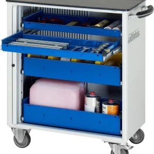 Carrello portautensili RAU collezione adlatus modello 7250 L725 x P400 x A860 mm incluso supporto metallo 02-7250.11 Facil...