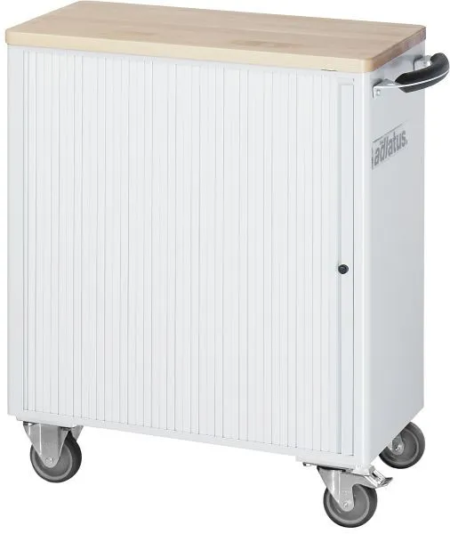 Carrello portautensili RAU collezione adlatus modello 7250 L725 x P400 x A860 mm incluso un piano di lavoro faggio massicc...