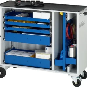 Carrello portautensili RAU collezione adlatus modello 10050 L1025 x P400 x A860 mm compreso supporto metallo 02-10050.11 F...