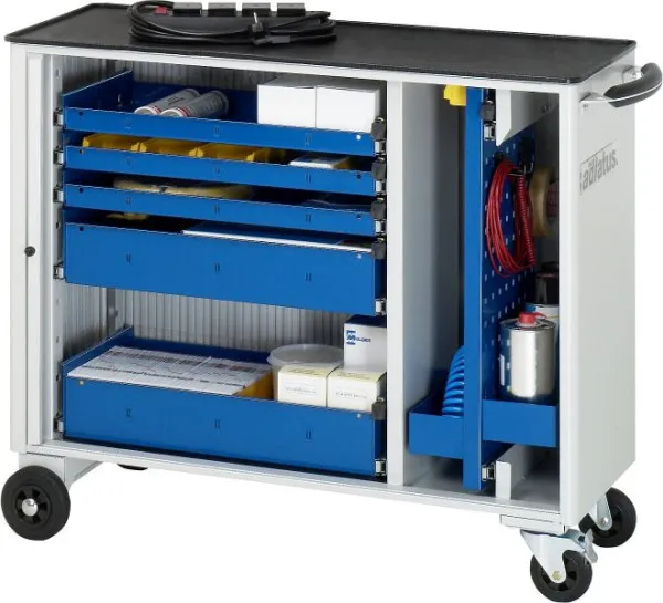 Carrello portautensili RAU collezione adlatus modello 10050 L1025 x P400 x A860 mm compreso supporto metallo 02-10050.11 F...