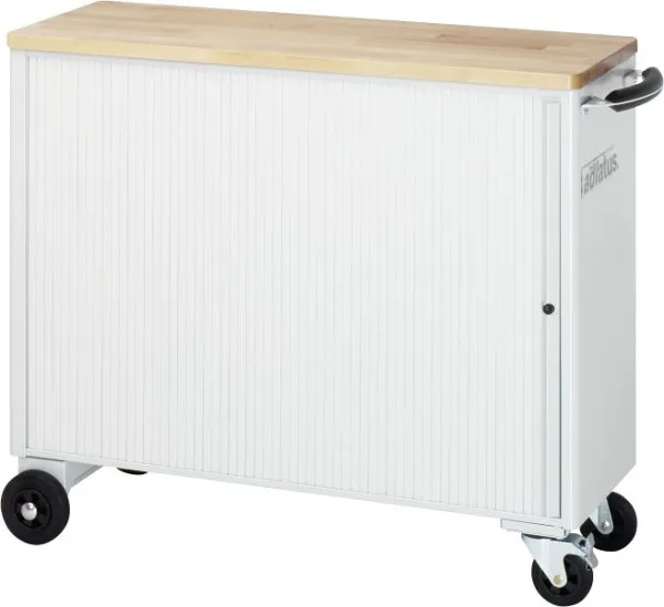 Carrello portautensili RAU collezione adlatus modello 10050 L1025 x P400 x A860 mm incluso un piano di lavoro faggio massi...