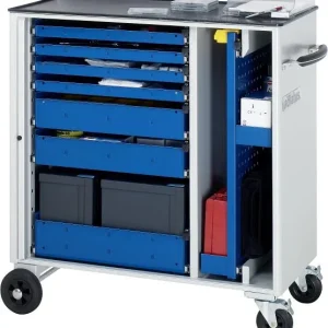 Carrello portautensili RAU collezione adlatus modello 10660 L1025 x P520 x A1080 mm compreso supporto metallo 02-10660.11...