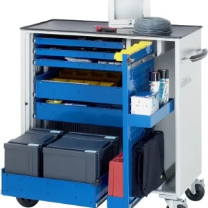 Carrello portautensili RAU collezione adlatus modello 10620 L1025 x P520 x A1080 mm incluso supporto metallo 02-10620.11 -...