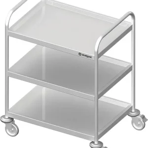 Carrello portavivande Stalgast altezza 950 mm con tre ripiani saldato Dimensioni 1200x800 mm