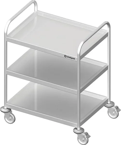 Carrello portavivande Stalgast altezza 950 mm con tre ripiani saldato Dimensioni 1200x800 mm