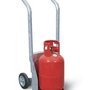 Carrello Ribaltabile Carrello per bottiglie acciaio DENIOS BK-60 per 1 bottiglia pneumatici gomma piena 115-243