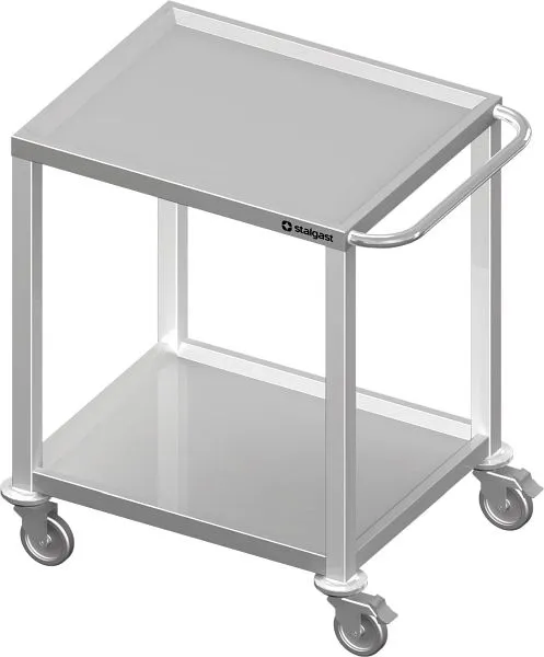 Carrello Ribaltabile Carrello di trasporto Stalgast altezza 850 mm con due ripiani saldato