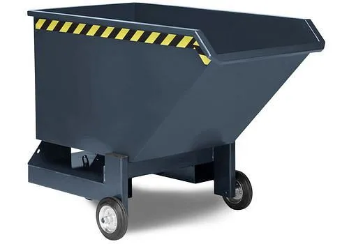 Carrello ribaltabile RR Industrietechnik acciaio volume 1000 litri grigio 269929 per Movimentazione Merci