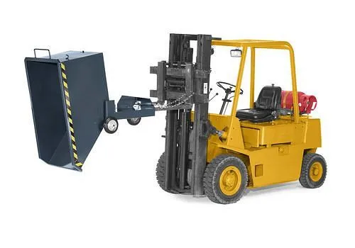 Carrello ribaltabile RR Industrietechnik acciaio volume 1000 litri grigio 269929 per Movimentazione Merci