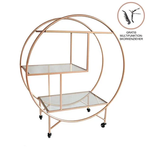 Carrello server Monster Ampio Oro rosa 26559