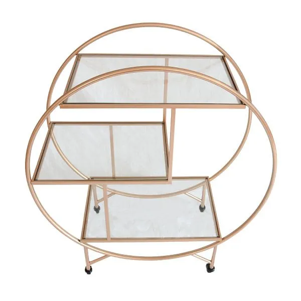 Carrello server Monster Ampio Oro rosa 26559