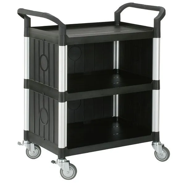 Carrello di servizio / carrello versatile Krauss Werkstatt con 3 livelli e pannelli laterali KR-220T Dimensioni 1200x800 mm