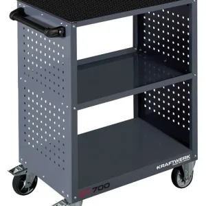 Carrello di servizio centrale BT700 40x60 con tappetino gomma 101.911.000 con Maniglia Regolabile