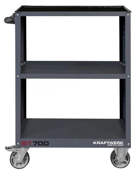 Carrello di servizio centrale BT700 40x60 con tappetino gomma 101.911.000 con Maniglia Regolabile
