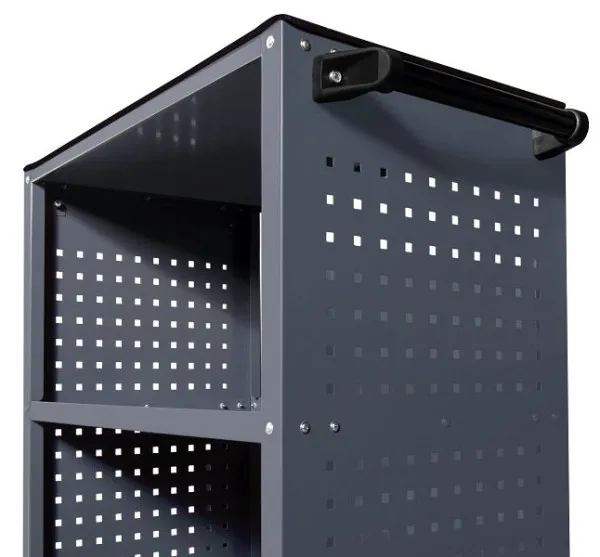 Carrello di servizio centrale BT700 40x60 con tappetino gomma 101.911.000 con Maniglia Regolabile