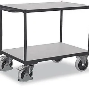 Carrello da tavolo ESD corposo VARIOfit con 2 aree di carico dimensioni esterne: 1.040 x 500 x 880 mm (LxPxA) sw-500.562