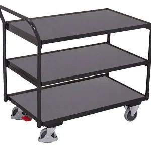 Carrello da tavolo VARIOfit con 3 superfici di carico RAL 7016 dimensioni esterne: 1.125 x 625 x 1.010 mm (LxPxA) sw-600.6...
