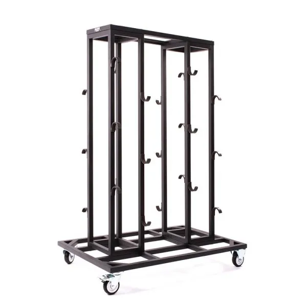 Carrello da trasporto ALLPAX STOPPO per 12 supporti di delimitazione 10013690 con Maniglia Regolabile