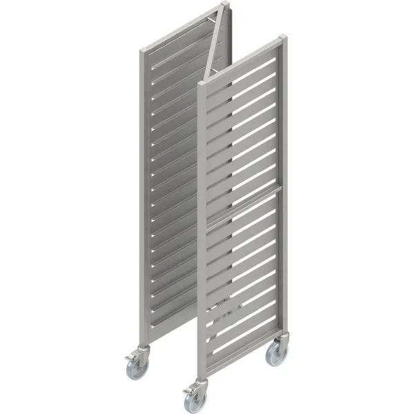Carrello di trasporto e ripiano acciaio inox Stalgast "PRO" registrazione GN1/1 VWN11030 Acciaio Zincato