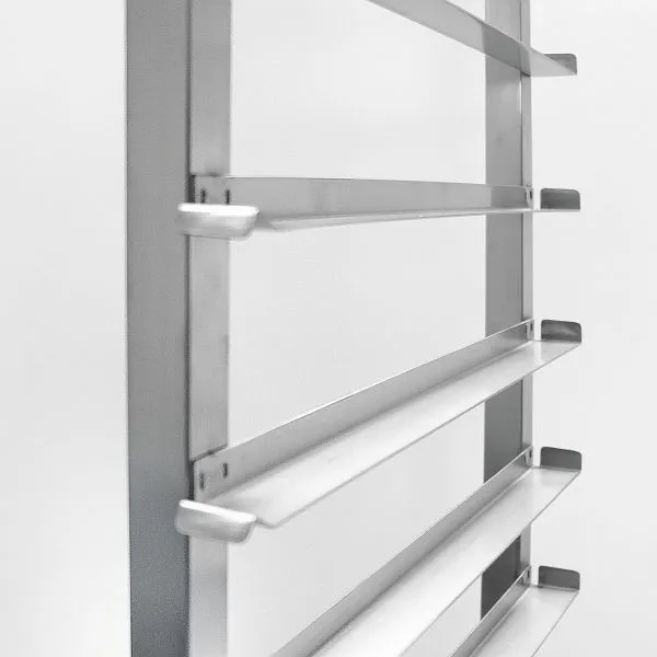Carrello da trasporto Schneider acciaio inossidabile inserimento trasversale: 18 supporti 600x400 385015 Made Italy