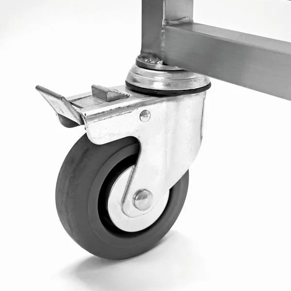 Carrello da trasporto Schneider acciaio inossidabile inserimento trasversale: 18 supporti 600x400 385015 Made Italy
