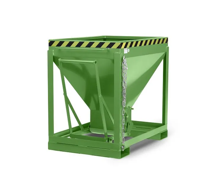 Carro silo RR Industrietechnik tipo RSL-600 RAL 6011 100802181 con Ruote Pivottanti