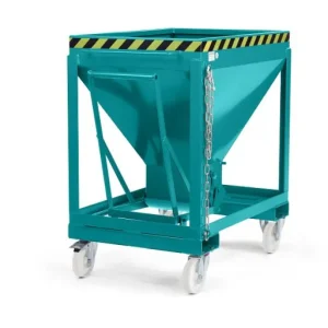 Carro silo RR Industrietechnik tipo RSLF-600 RAL 5018 120200014 Portata Massima 1000 kg