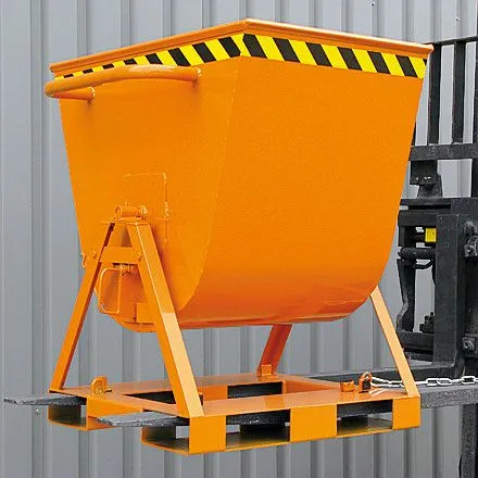 Cassetta ribaltabile industriale Eichinger ribaltabile su 2 lati facile da raggiungere da 4 lati 500 kg 300 litri zincata...