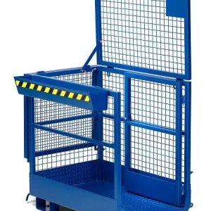Cestino da lavoro RR Industrietechnik tipo RAK-Duo RAL 5010 100600289 Pieghevole per Risparmio Spazio