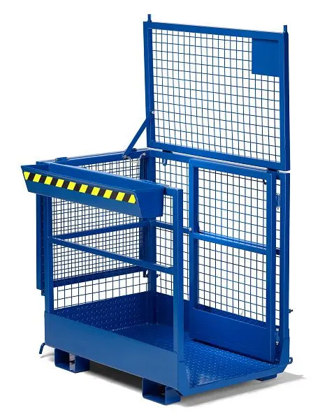 Cestino da lavoro RR Industrietechnik tipo RAK-Duo RAL 5010 100600289 Pieghevole per Risparmio Spazio