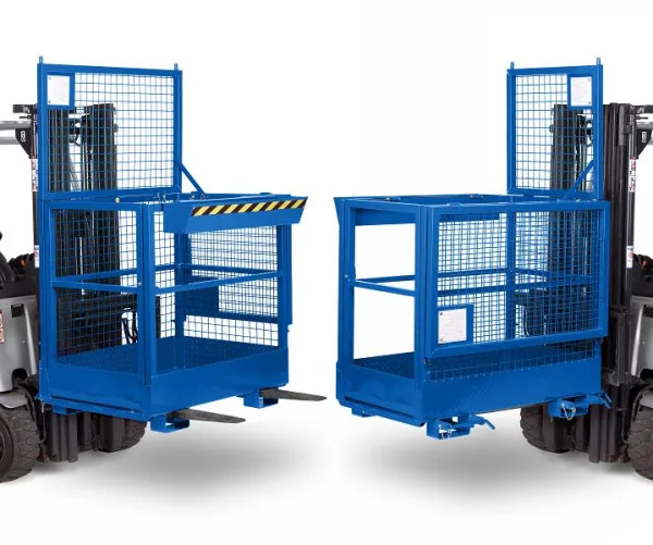 Cestino da lavoro RR Industrietechnik tipo RAK-Duo RAL 5010 100600289 Pieghevole per Risparmio Spazio
