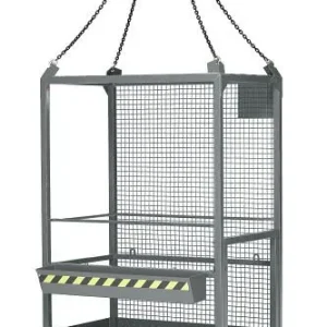 Cestino da lavoro RR Industrietechnik tipo RAK-Kranbar RAL 7005 100800232 con Freni di Sicurezza