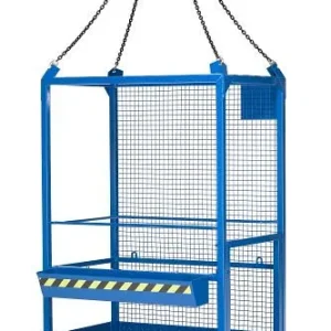 Cestino da lavoro RR Industrietechnik tipo RAK-Kranbar RAL 5010 100600143 Made Italy
