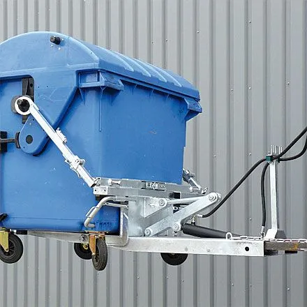 Eichinger ribaltabile industriale per bidoni della spazzatura (MGB) 600 kg zincato temperato 20940000002000