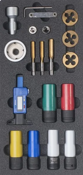 Gamma di carrelli da officina SW-Stahl utensili per la manutenzione delle ruote 18 pezzi Z3013-28 per Movimentazione Merci