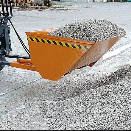 Pala caricatrice industriale Eichinger con dispositivo di ribaltamento idraulico 1600 kg 500 litri grigio antracite 206408...