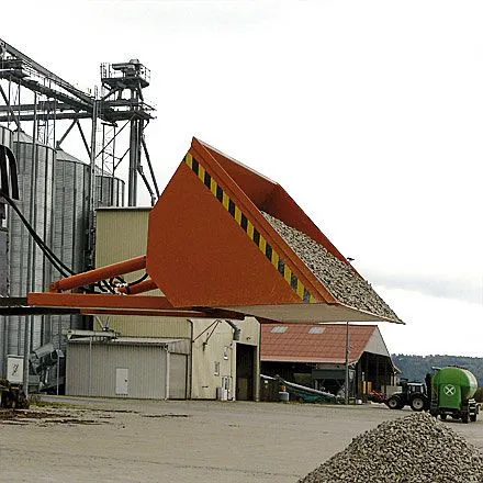 Pala caricatrice industriale Eichinger con dispositivo di ribaltamento idraulico 1600 kg 500 litri grigio antracite 206408...