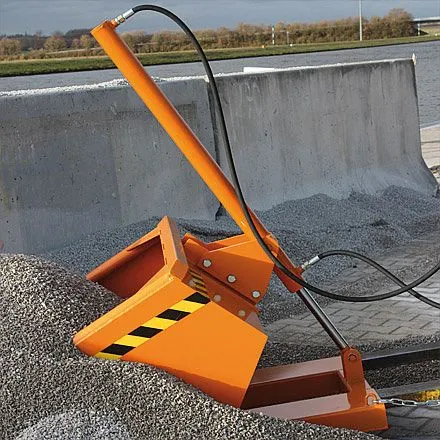 Pala industriale Eichinger con dispositivo di ribaltamento idraulico 1000 kg 500 litri zincata tiepido 20610800002000 - Co...