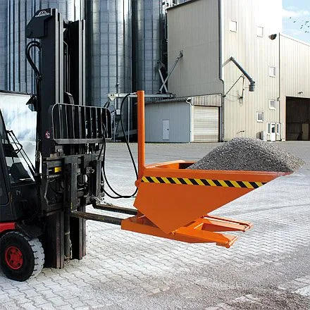 Pala industriale Eichinger con dispositivo di ribaltamento idraulico 1000 kg 500 litri zincata tiepido 20610800002000 - Co...