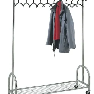 Pesante ad Alta Portata Carrello guardaroba Kerkmann Chromo L 1510 x P 450 x 1790 mm cromo 31601683