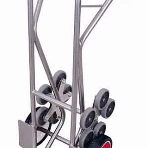 Pesante ad Alta Portata Carrello per scale alluminio VARIOfit 2 stelle con ruota cinque razze dimensioni esterne: 610 x 67...