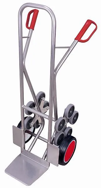 Pesante ad Alta Portata Carrello per scale alluminio VARIOfit 2 stelle con ruota cinque razze dimensioni esterne: 610 x 67...