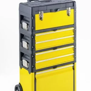 Pesante ad Alta Portata Carrello portautensili Metra 4 scomparti 1k.2.2.1 giallo 10510